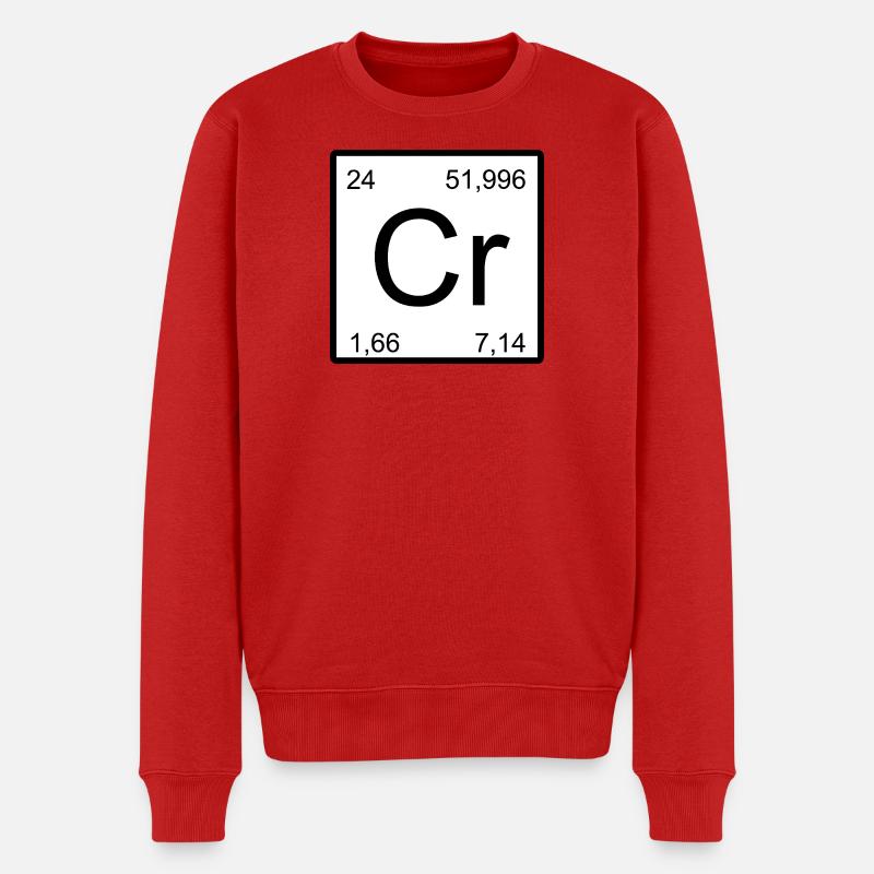 Chromium Element Blueprint - Männer Premium Bio Pullover - Rot