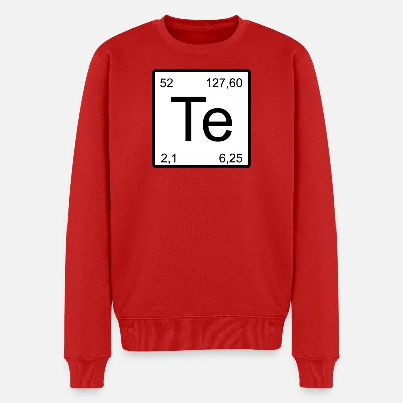 Te Element Minimal Typografie - Männer Premium Bio Pullover - Rot