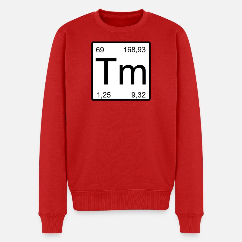 Thulium Elementdesign - Männer Premium Bio Pullover - Rot