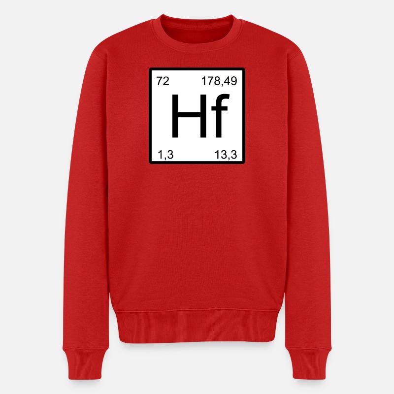 Hafnium Elementtile – Minimal - Männer Premium Bio Pullover - Rot