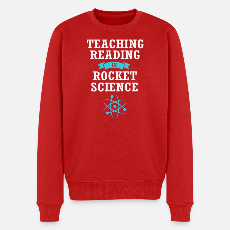 Enseignante de primaire lectrice passionnée - Pull Premium bio Homme - rouge