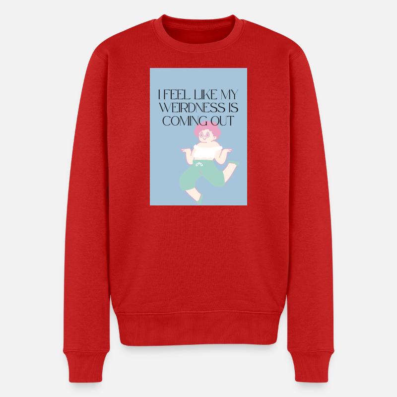 Sensation étrange - Pull Premium bio Homme - rouge