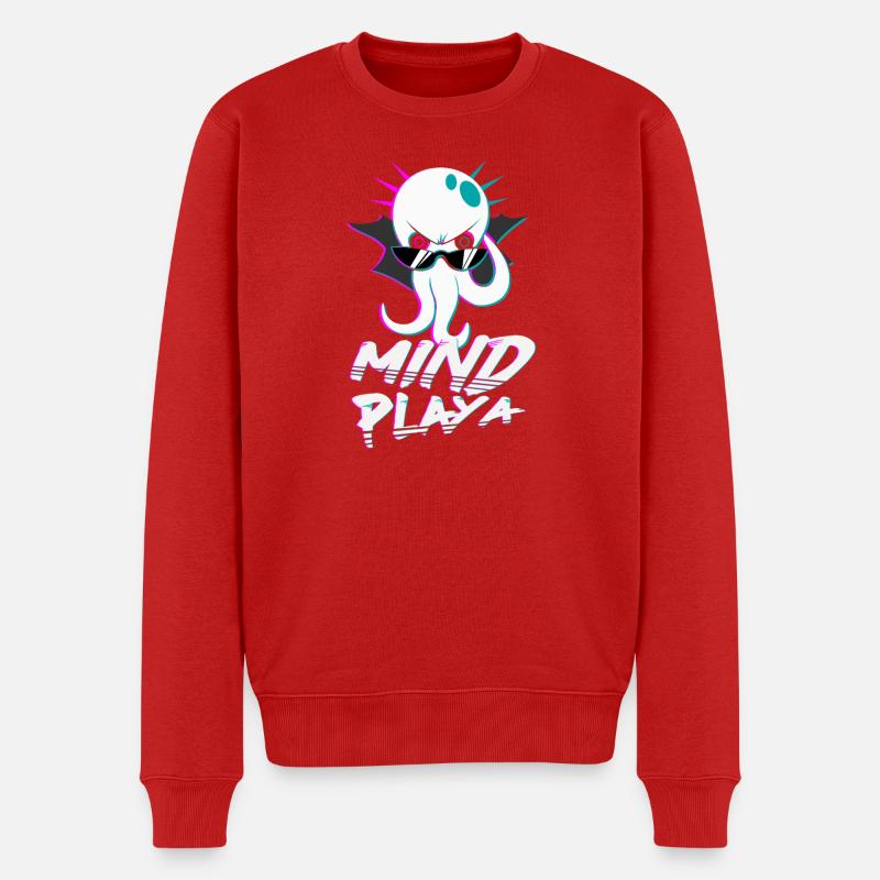 Mind Playa - Männer Premium Bio Pullover - Rot