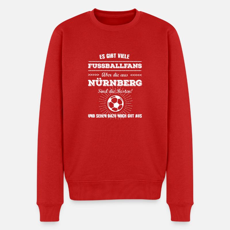 Nürnberg - Männer Premium Bio Pullover - Rot