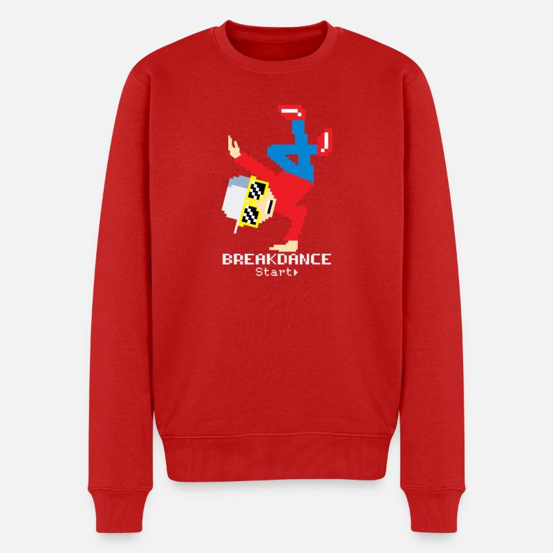 Breakdance B-Boy  - Männer Premium Bio Pullover - Rot