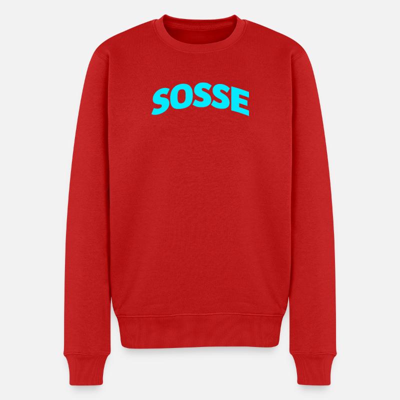 Sosse für immer - Männer Premium Bio Pullover - Rot