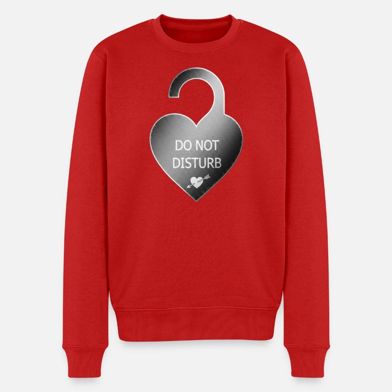 Message - Pull Premium bio Homme - rouge