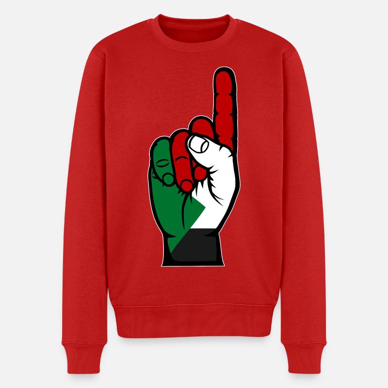 Drapeau soudanais numéro 1 - Pull Premium bio Homme - rouge