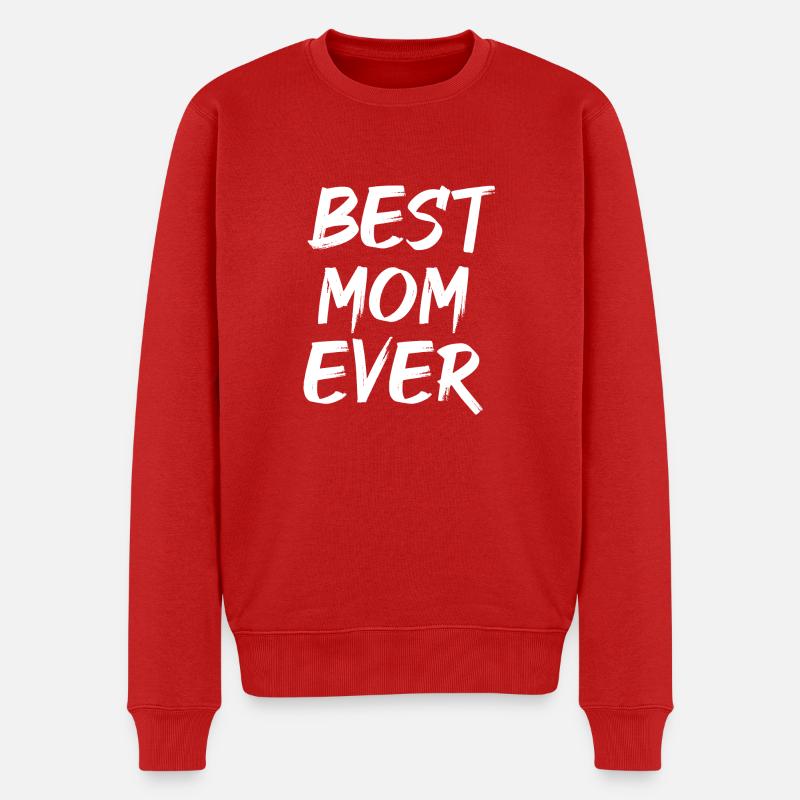 Beste Mutter aller Zeiten - Männer Premium Bio Pullover - Rot