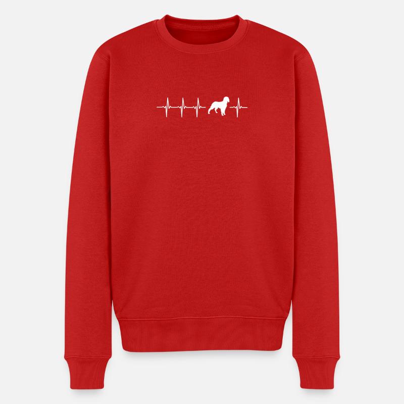 Lustige Epagneul Français Geschenk-Idee - Männer Premium Bio Pullover - Rot