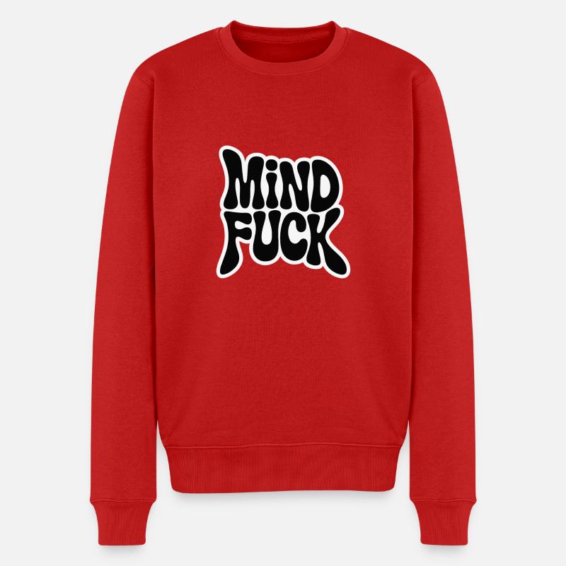 GEDANKENFICK - Männer Premium Bio Pullover - Rot