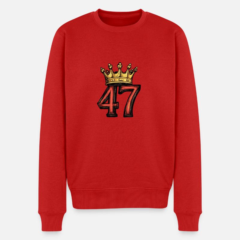 Couronne à 47 chiffres - Pull Premium bio Homme - rouge