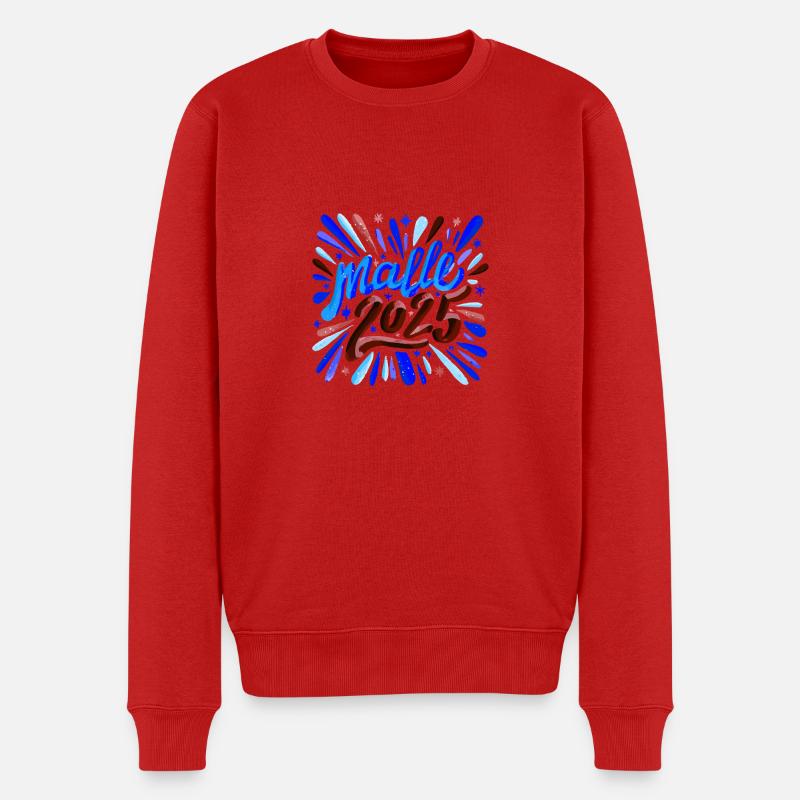 Malle 2025 - Männer Premium Bio Pullover - Rot