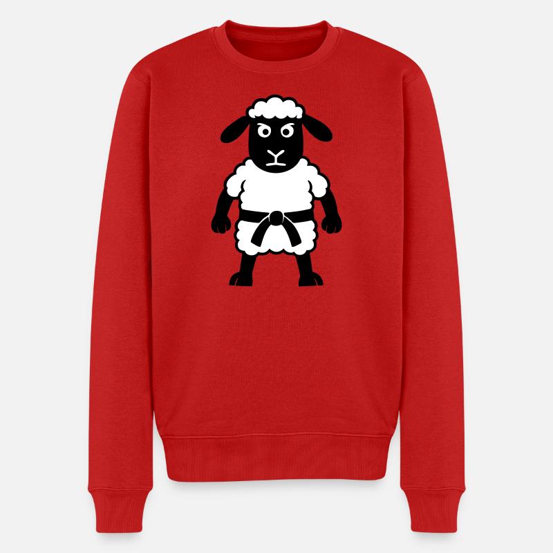 Karaté Mouton - Pull Premium bio Homme - rouge