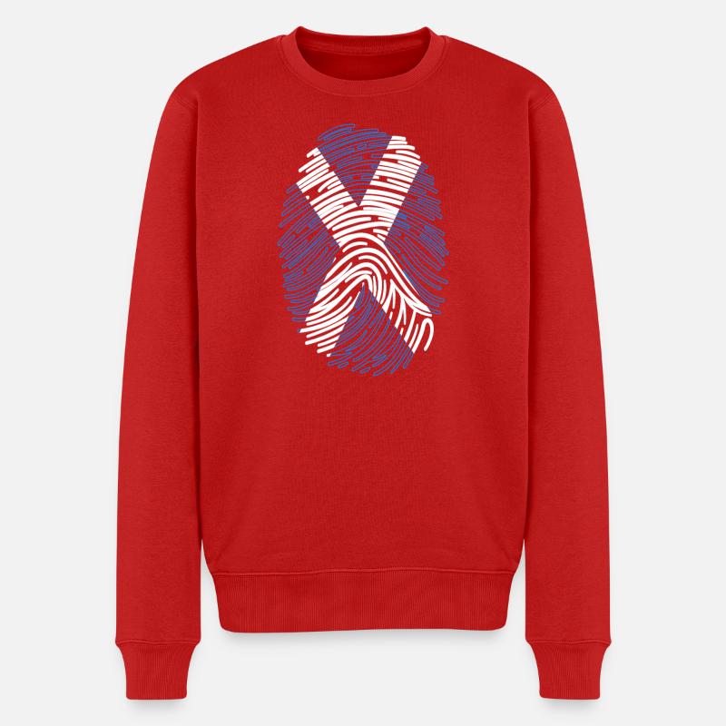 Écosse Écossais Écossais écossais - Pull Premium bio Homme - rouge
