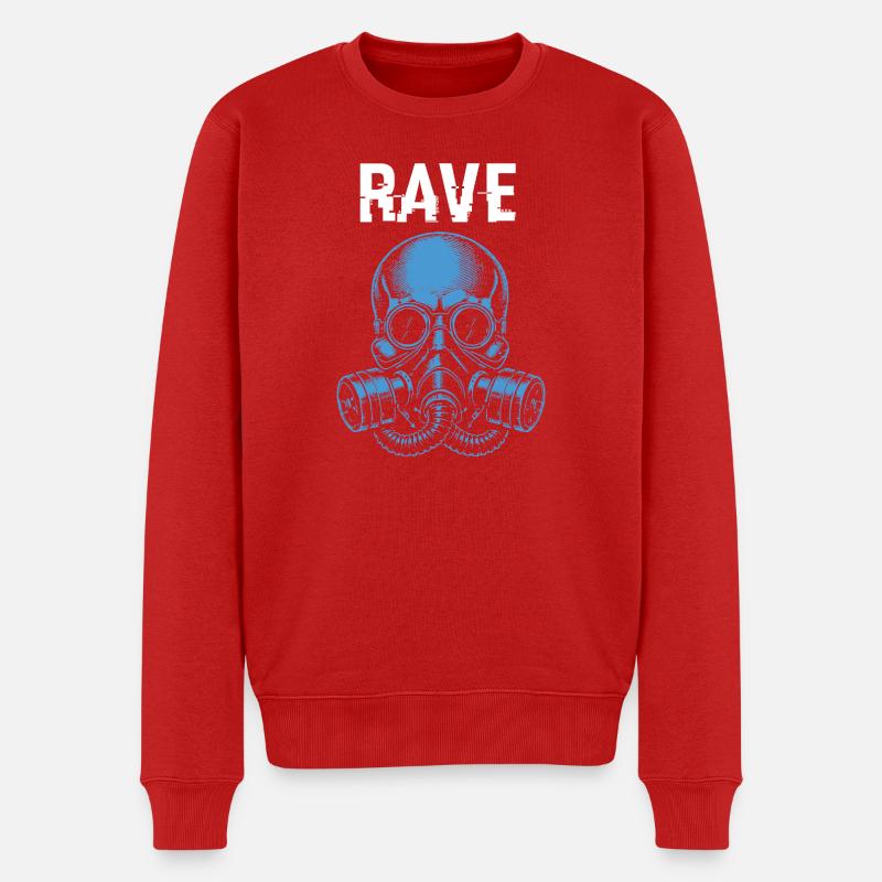 Masque à gaz Rave Skull - Pull Premium bio Homme - rouge