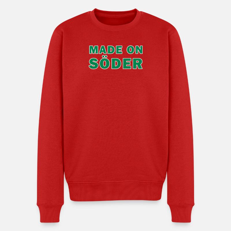 Fabriqué sur Söder green ̈ - Pull Premium bio Homme - rouge