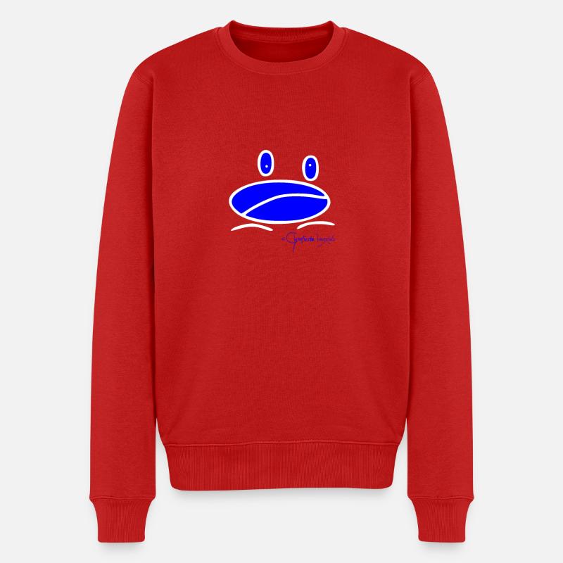 Froschmini - Ranunculus Oophagus - Männer Premium Bio Pullover - Rot