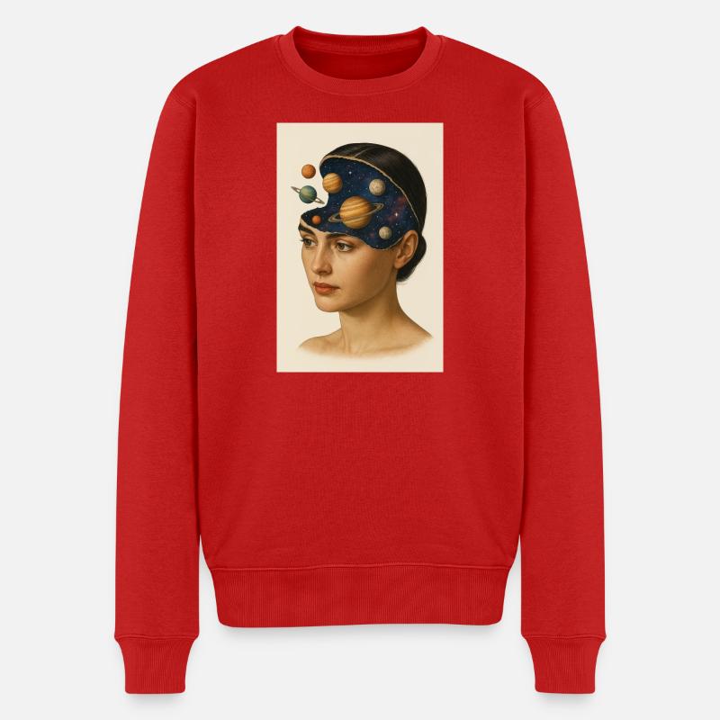 L’ de l’astronomie - Pull Premium bio Homme - rouge
