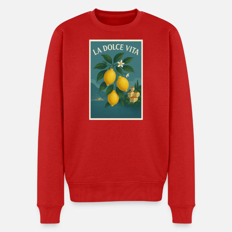 La Dolce Vita - Männer Premium Bio Pullover - Rot