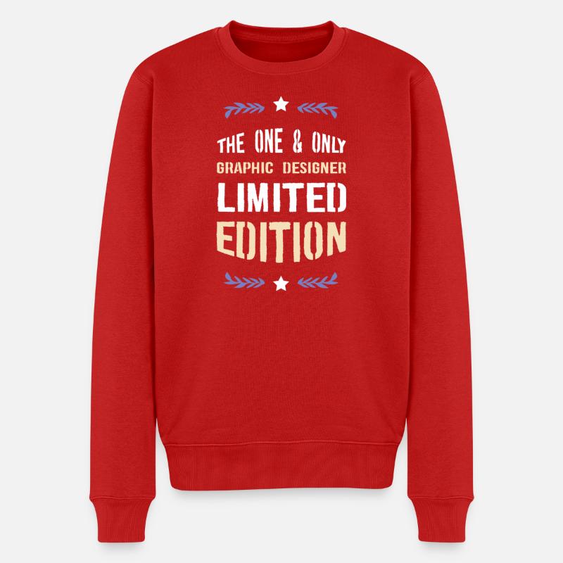 Édition graphique limitée - Pull Premium bio Homme - rouge