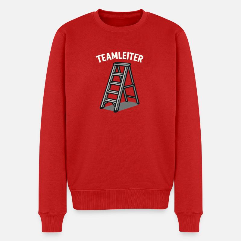 Teamleiter Geschenke  - Männer Premium Bio Pullover - Rot