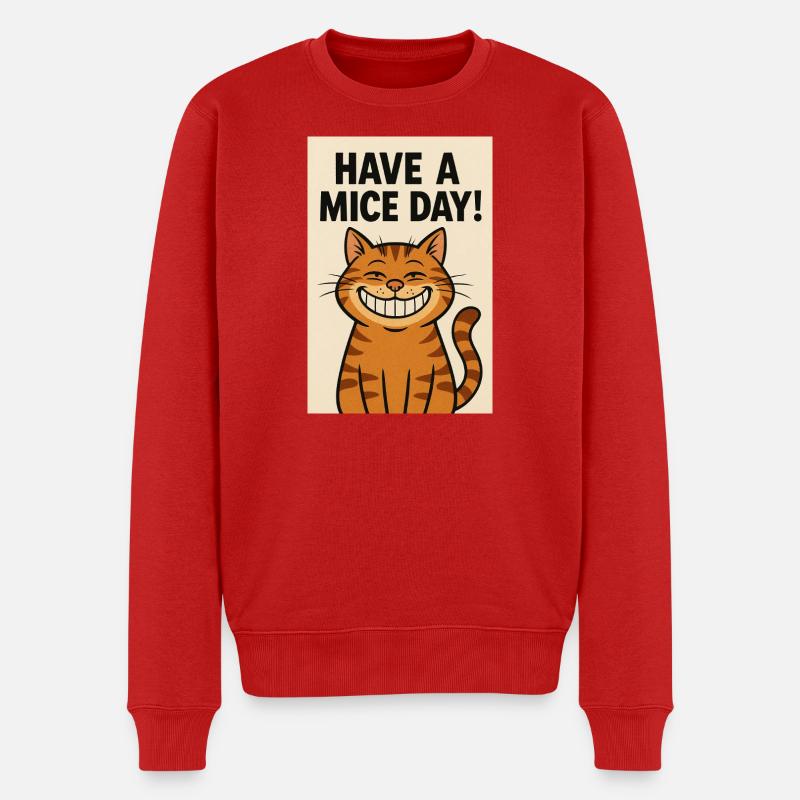 Have a Mice Day Katzenlachen - Pull Premium bio Homme - rouge
