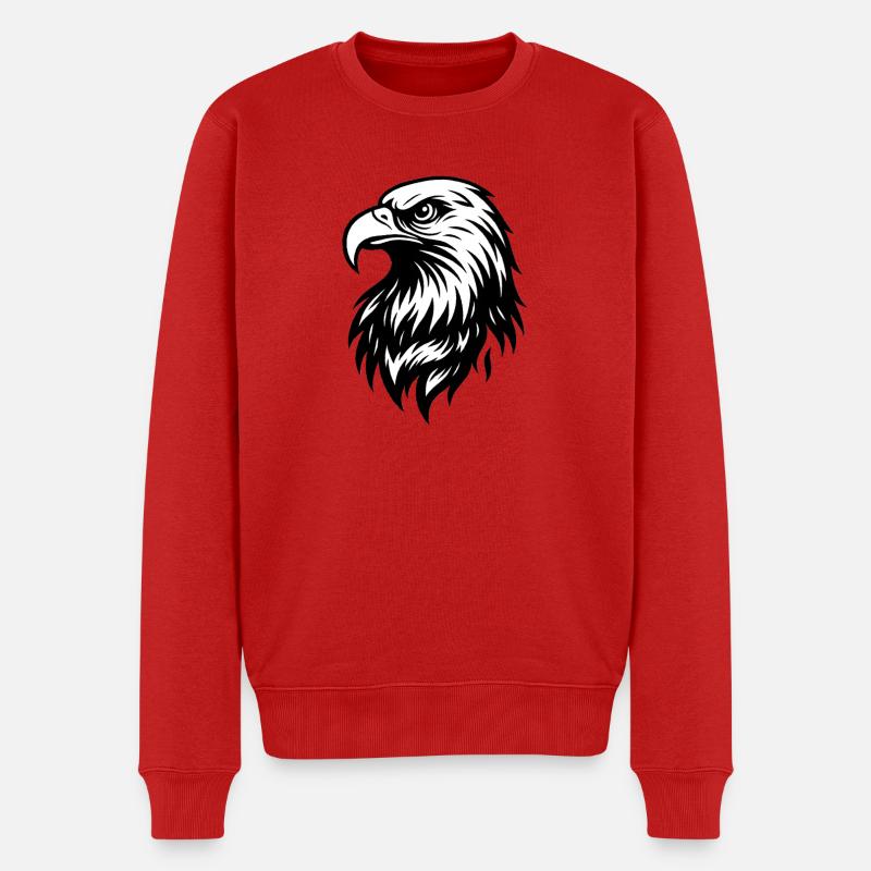 Style de ligne Imperial Eagle - Pull Premium bio Homme - rouge