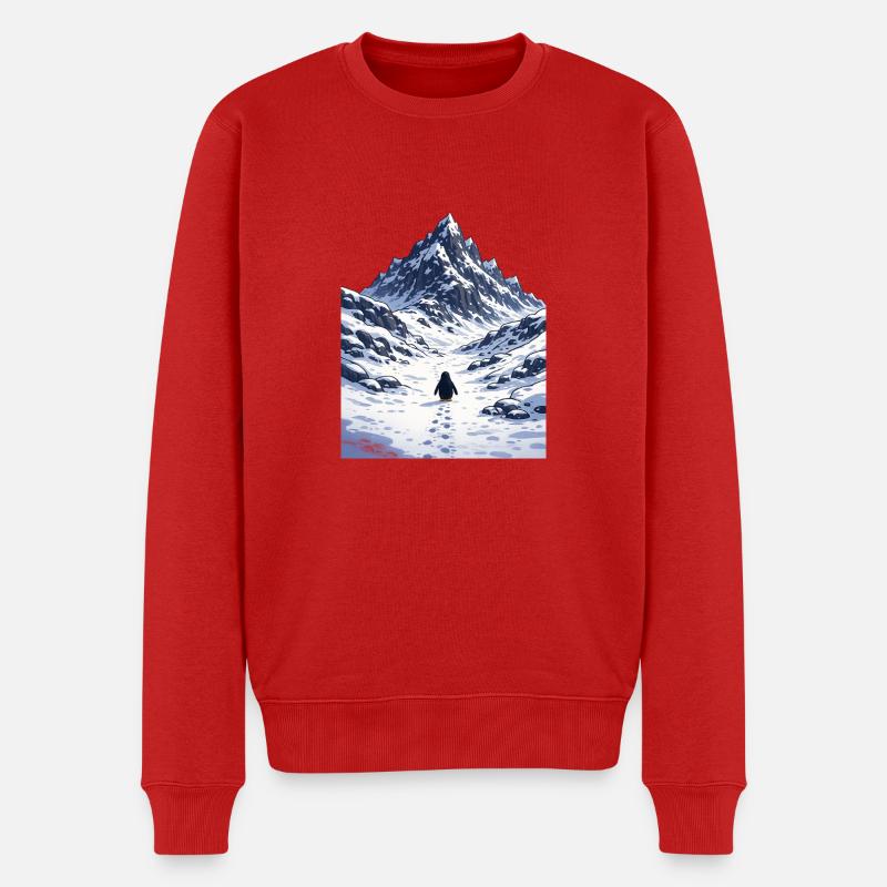 But why Penguin - Männer Premium Bio Pullover - Rot