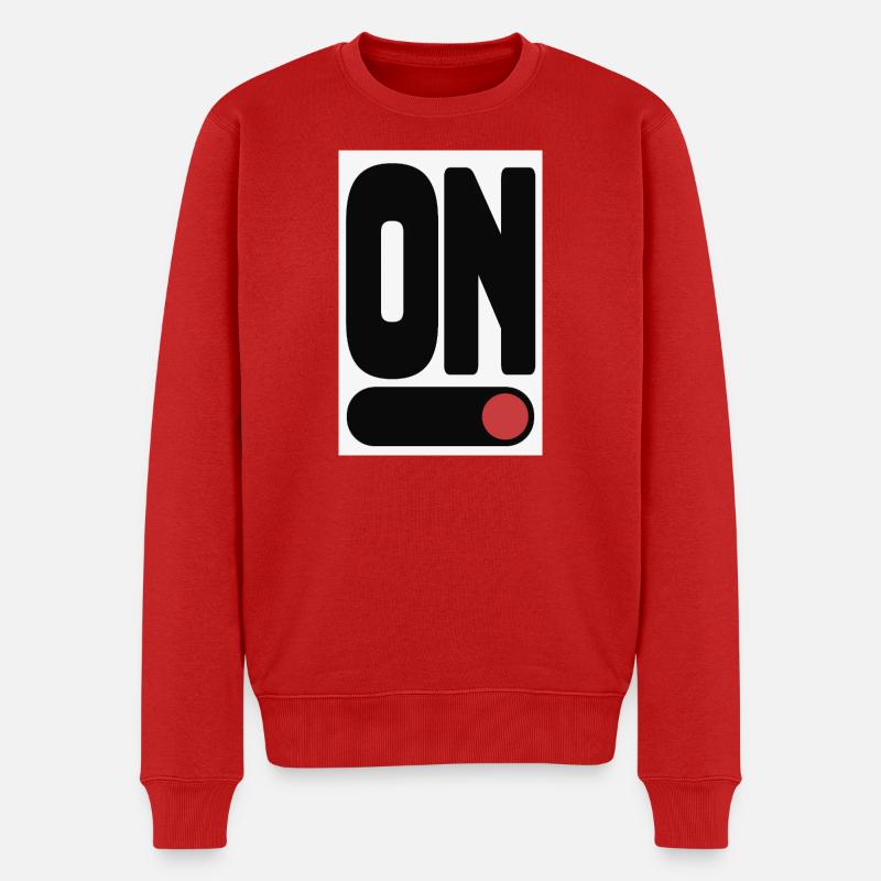 Affiche ON Statement Minimal Design - Pull Premium bio Homme - rouge