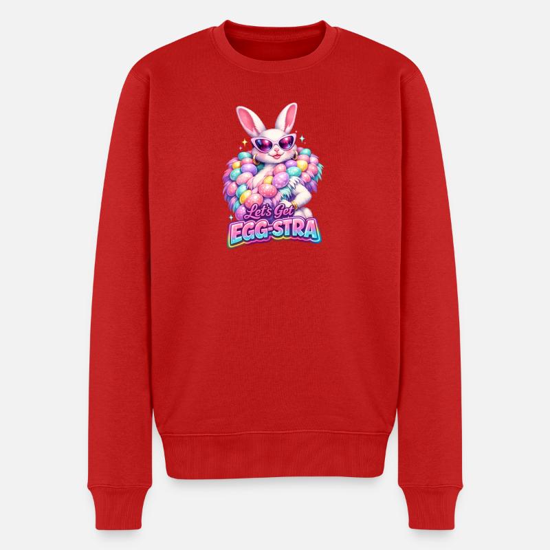 Ostern Lets Get Egg-stra - Männer Premium Bio Pullover - Rot