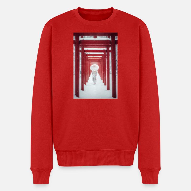 Red Torii Snowpath Kimono - Pull Premium bio Homme - rouge