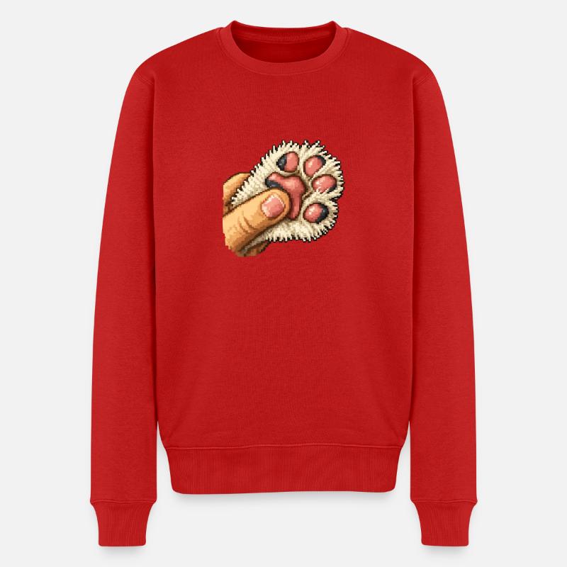 Serre de patte duveteuse - Pull Premium bio Homme - rouge