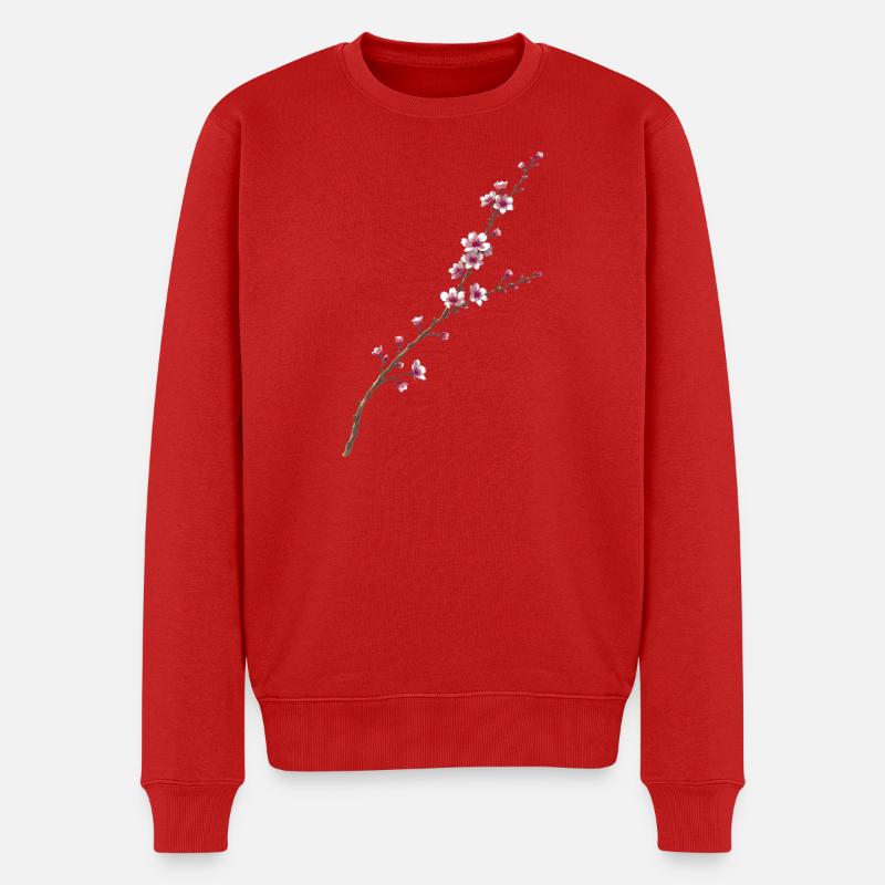 Fleur de cerisier - Pull Premium bio Homme - rouge