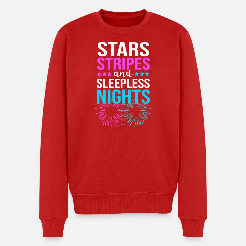 Baby Party Juli - Männer Premium Bio Pullover - Rot