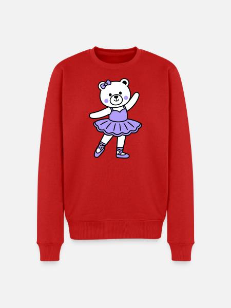 Bear ballet - Men's Premium Organic Jumper - red