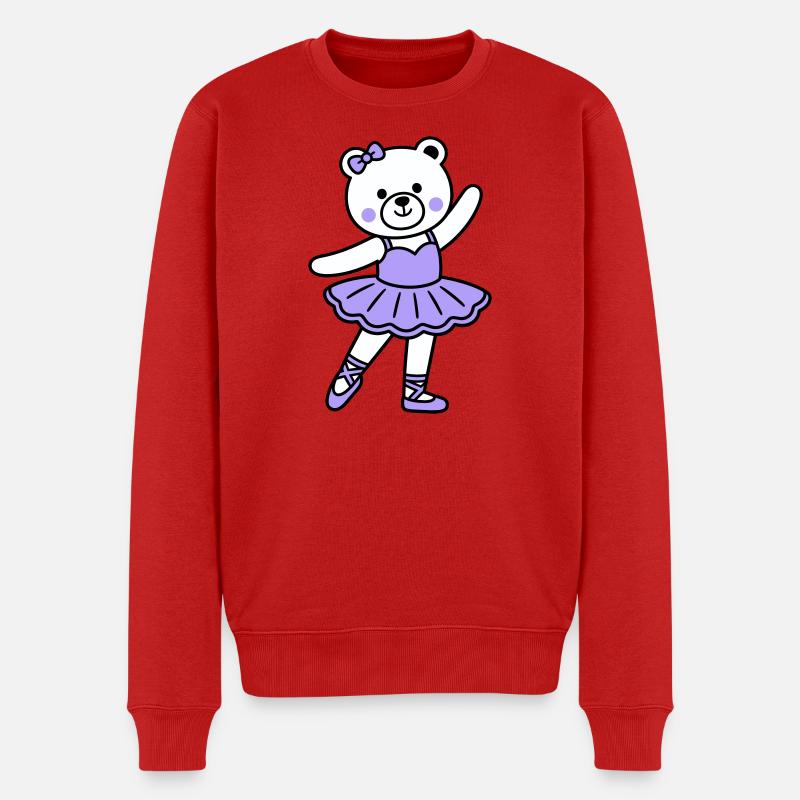 Bärenballett - Männer Premium Bio Pullover - Rot