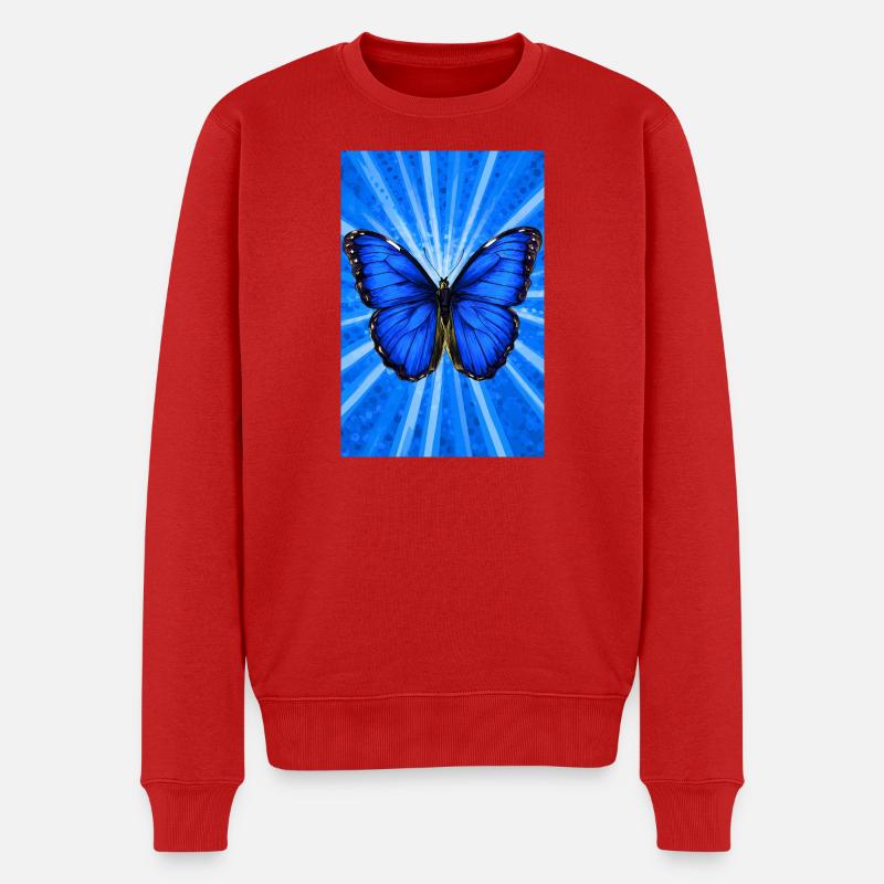 papillon - Pull Premium bio Homme - rouge