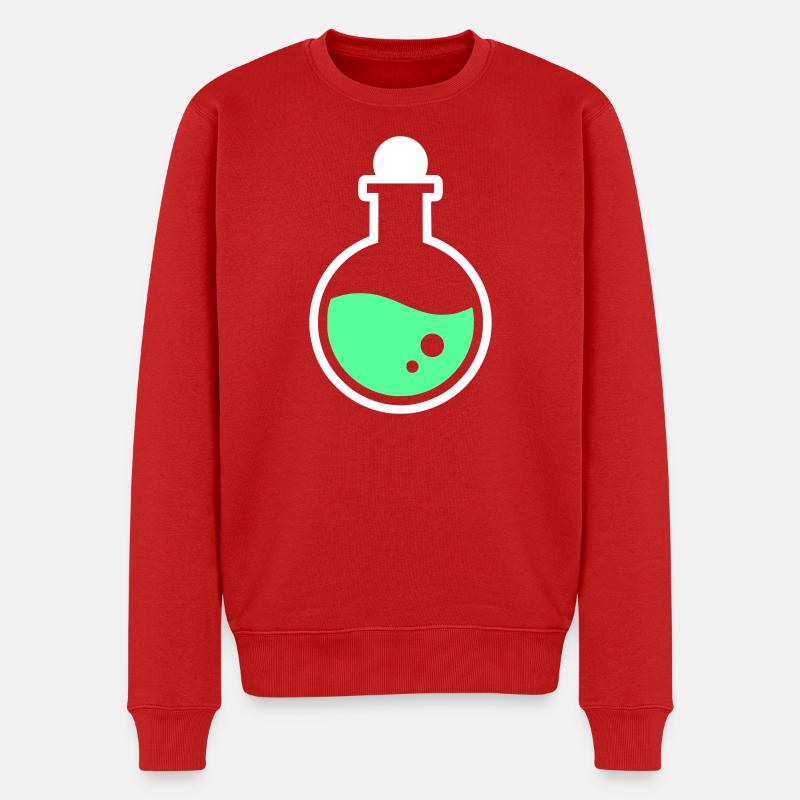 Zaubertrank Potion Mana Gaming Vektor - Männer Premium Bio Pullover - Rot