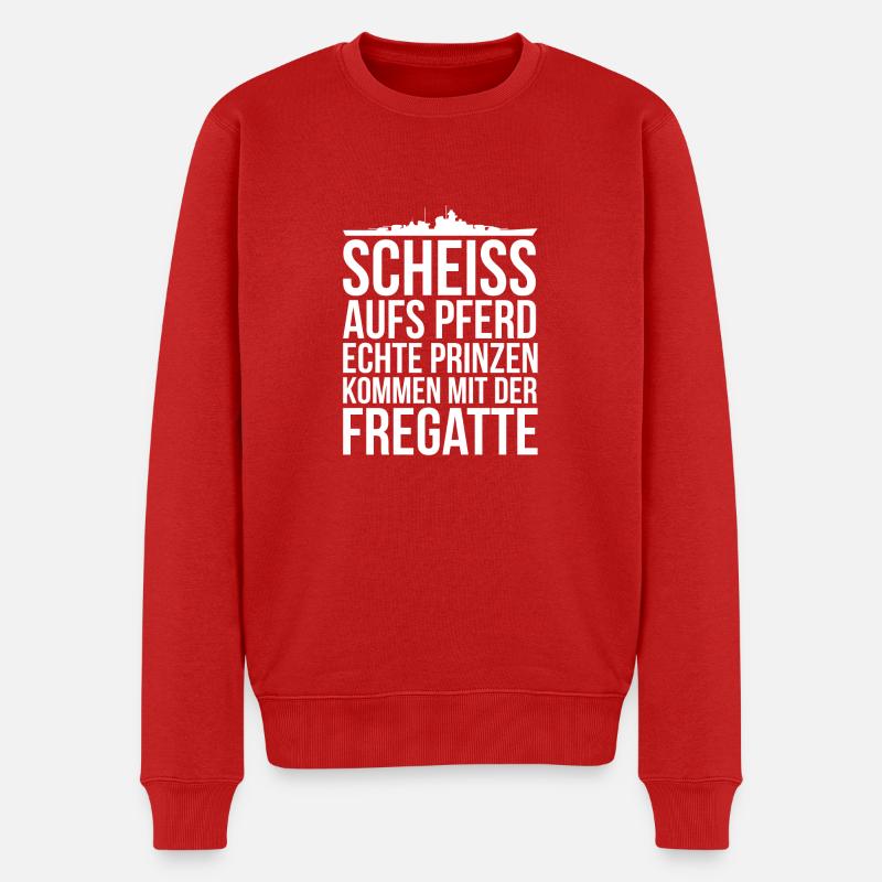 Echte Prinzen - Männer Premium Bio Pullover - Rot
