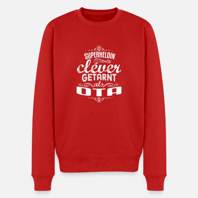 Super OTA - Männer Premium Bio Pullover - Rot