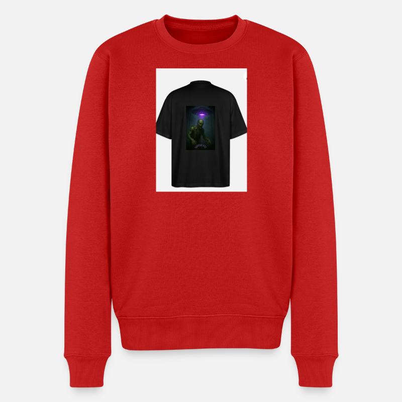 Enlèvement extraterrestre Forêt Tee - Pull Premium bio Homme - rouge