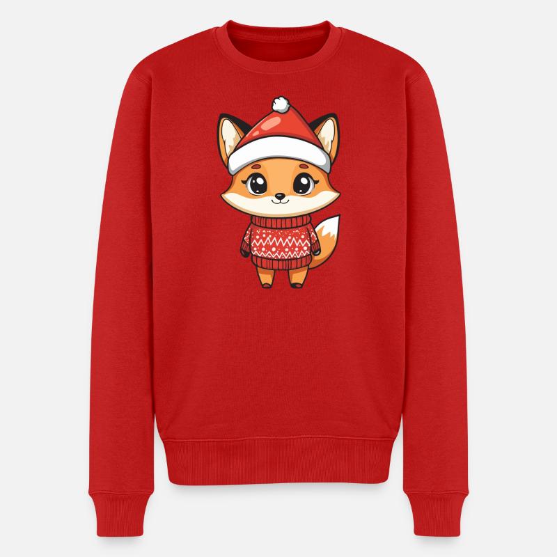 Noël de Noël Fox - Pull Premium bio Homme - rouge