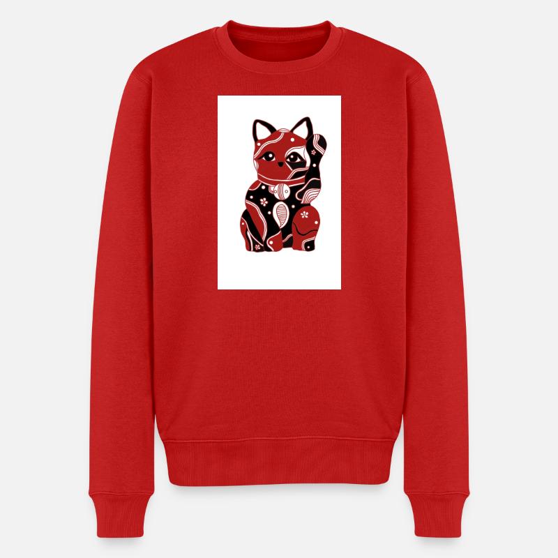 Chat chinois - Pull Premium bio Homme - rouge