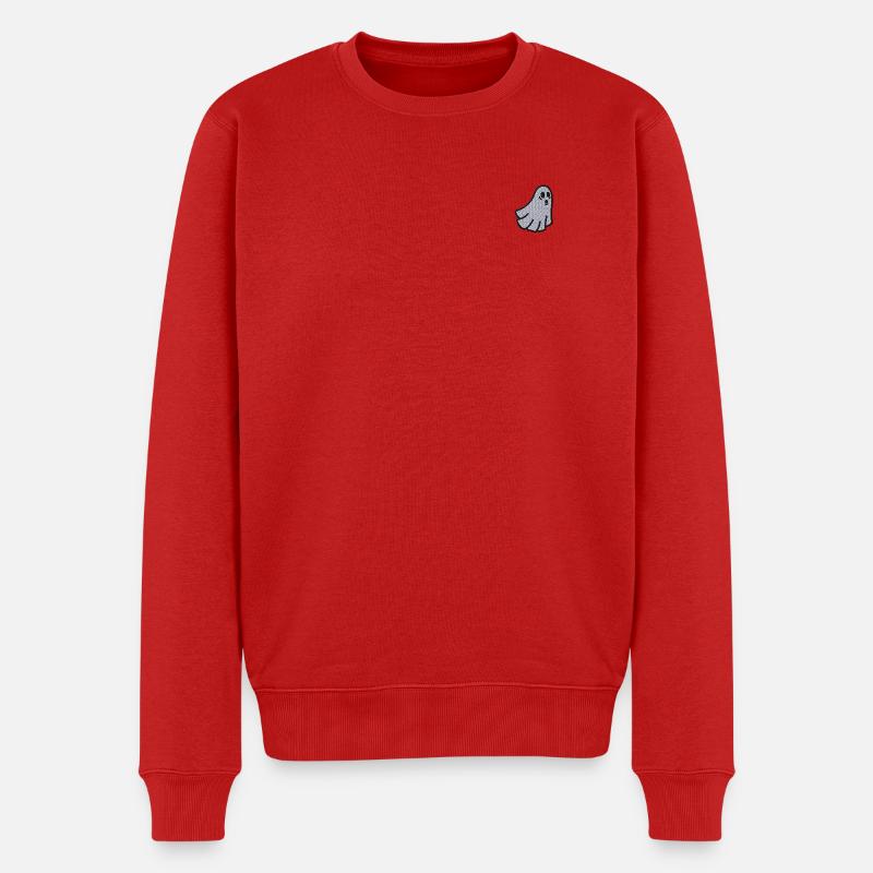 Ghost - Männer Premium Bio Pullover - Rot