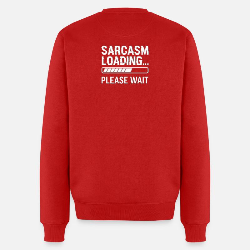 Sarcasme - Pull Premium bio Homme - rouge