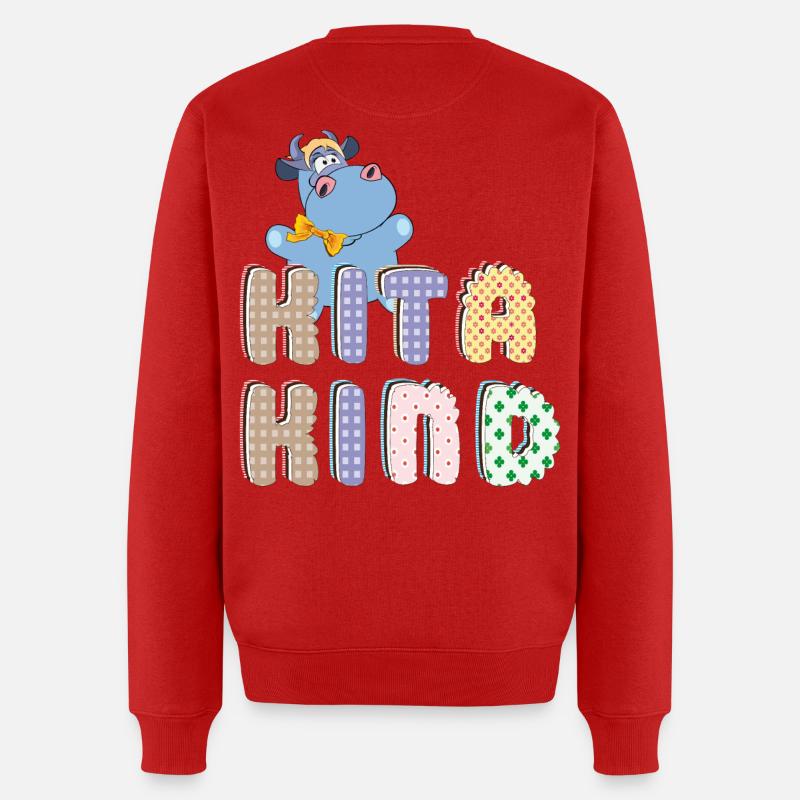 Kita Kind - Männer Premium Bio Pullover - Rot