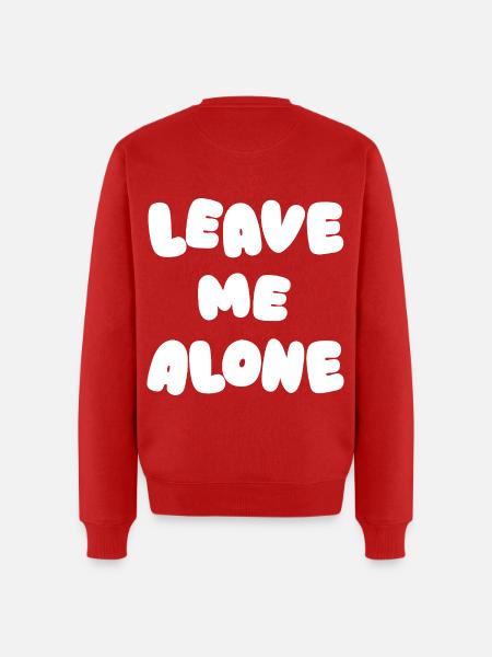 Leave Me Alone - Men's Premium Organic Jumper - red