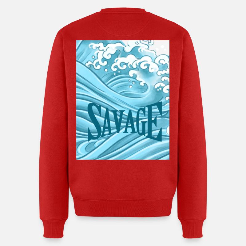 Eau sauvage - Pull Premium bio Homme - rouge