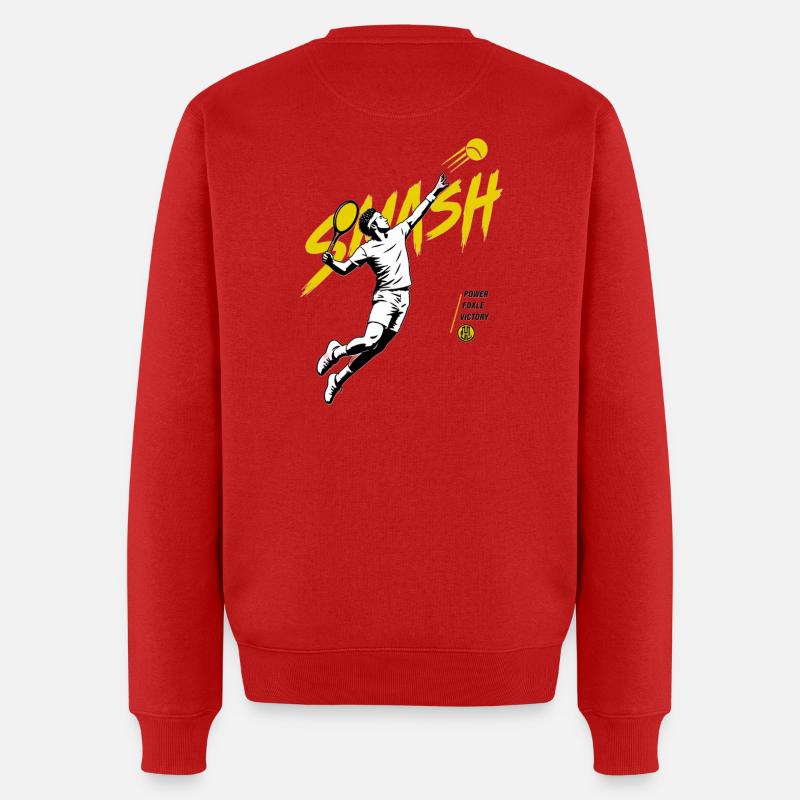 Tennis Jump - Männer Premium Bio Pullover - Rot